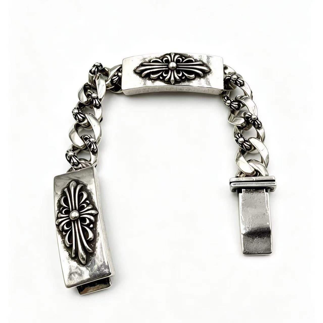 Chrome Hearts Silver Filigree Link Bracelet